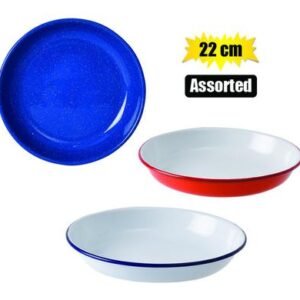 Plate enamel 22cm pasta