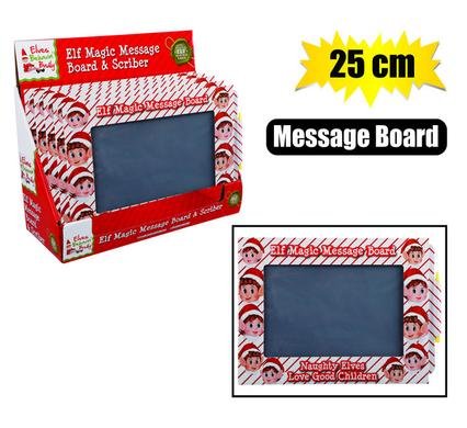 Xmas elf stationery message board 25cm