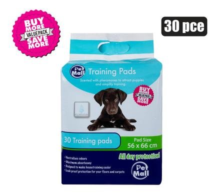 Pet puppy training pad 30pce 56x66cm