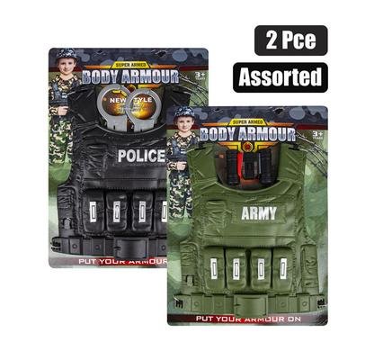 Boys playset body armour 2pc, 32x29cm