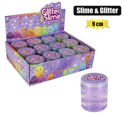 Novelty slime w/glitter 9cm