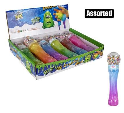 Novelty slime w/foam balls asstd 26cm